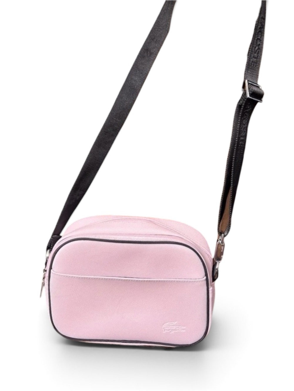 Pale pink Lacoste Crossbody Purse